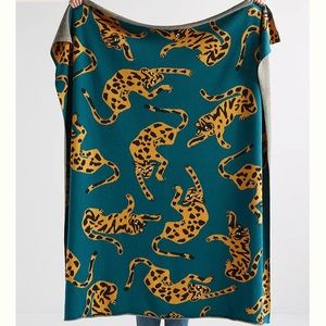 Anthropologie Vanessa Tiger Throw Blanket